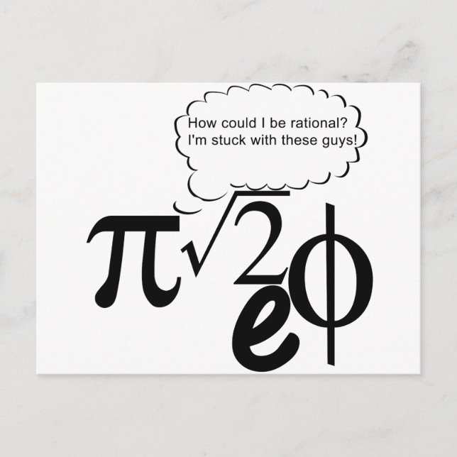 Irrational Buddies Postcard (Front)