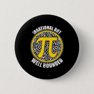 Irrational But Well Round 3.14 Pi Number Symbol Ma Button
