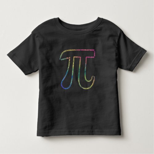 Irrational number Pi Day 314 Math Colorful Toddler T_shirt