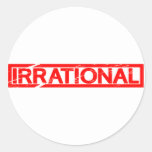 Irrational Stamp Classic Round Sticker