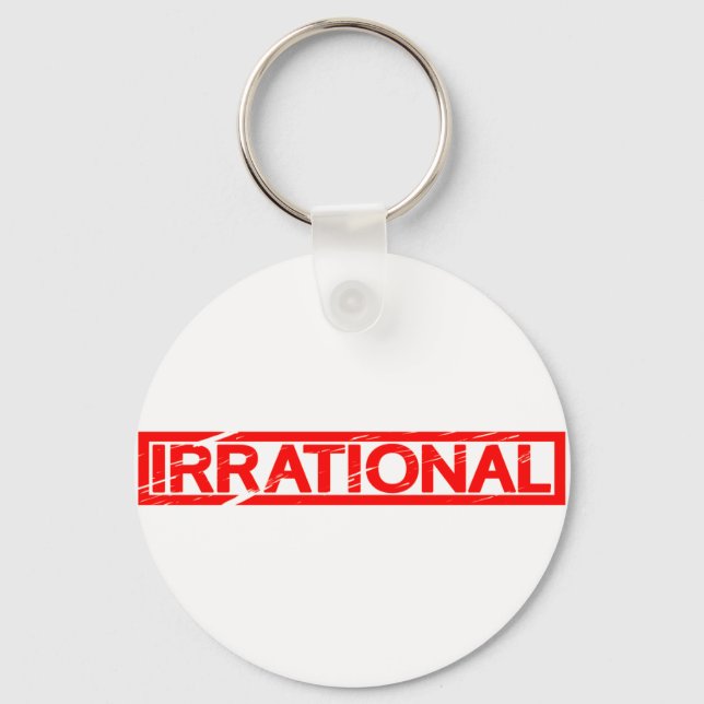 Irrational Stamp Keychain (Front)