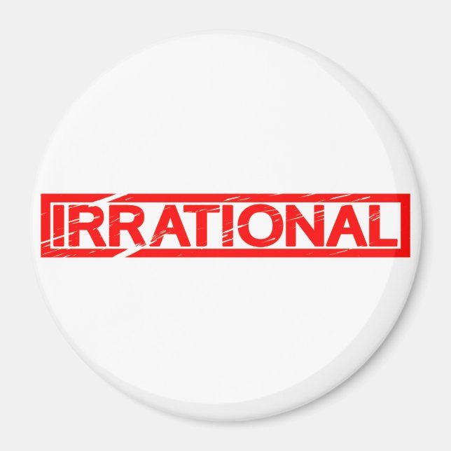 Irrational Stamp Magnet (Front)