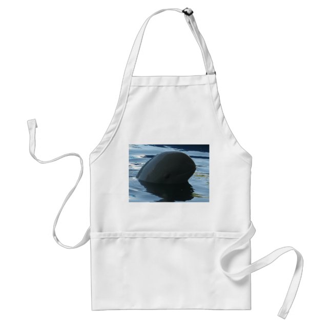 Irrawaddy Dolphin Peek-A-Boo Adult Apron (Front)