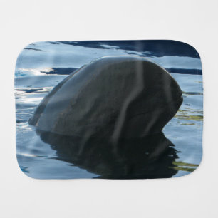 Irrawaddy Dolphin Peek-A-Boo Baby Burp Cloth