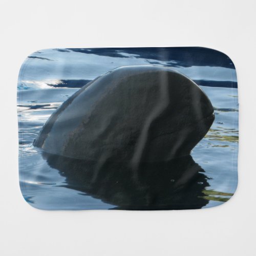 Irrawaddy Dolphin Peek_A_Boo Baby Burp Cloth