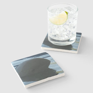 Irrawaddy Dolphin Peek-A-Boo Stone Coaster