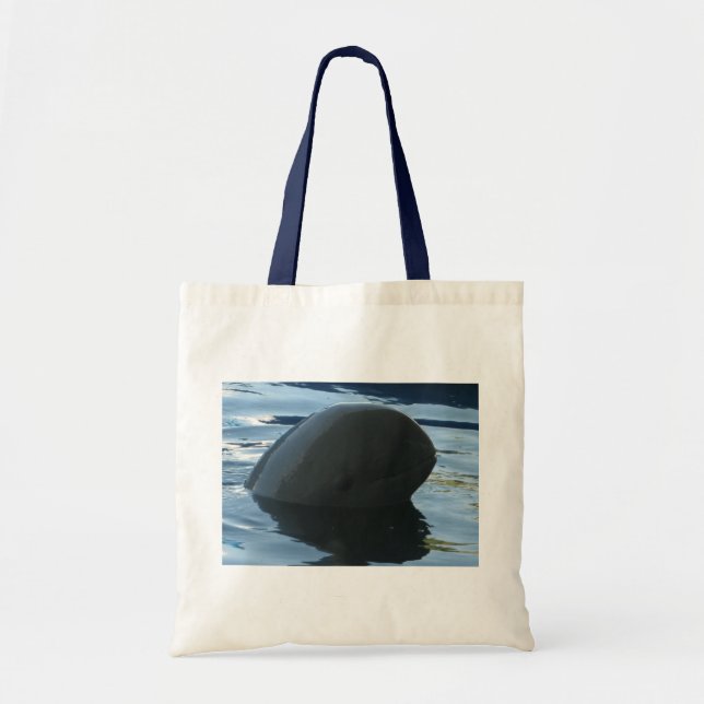 Irrawaddy Dolphin Peek-A-Boo Tote Bag (Front)