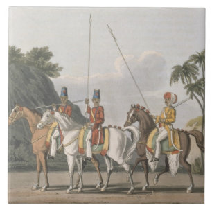 Irregular Cavalry, Bengal Army 1817, plate 5 from Tile