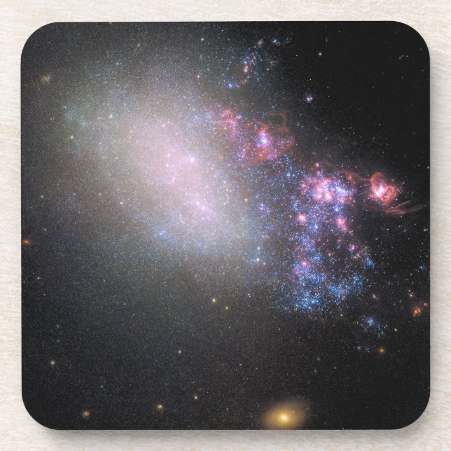 Irregular Galaxy Ngc 4485 Beverage Coaster (Front)