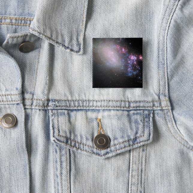 Irregular Galaxy Ngc 4485 Button (In Situ)