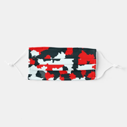 Irregular Geometric Abstract Mosaic Camouflage Adult Cloth Face Mask