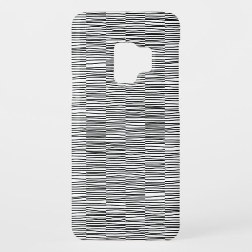 Irregular Lines _ Black on White Case_Mate Samsung Galaxy S9 Case