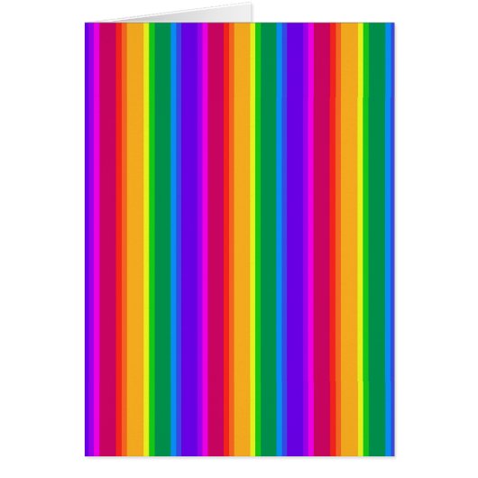 Irregular rainbow stripes cards (Front)