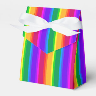 Irregular rainbow stripes favor boxes