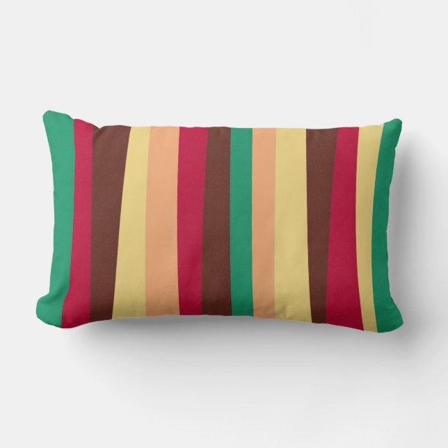 Irregular Stripes 02 (Vertical) Lumbar Pillow (Front)