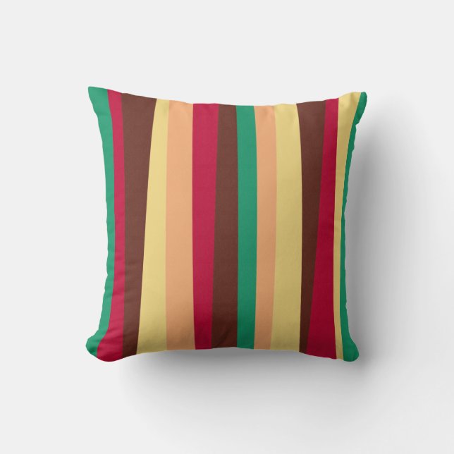 Irregular Stripes 02 (Vertical) Throw Pillow (Front)