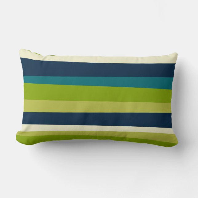 Irregular Stripes 03 (Horizontal) Lumbar Pillow (Front)