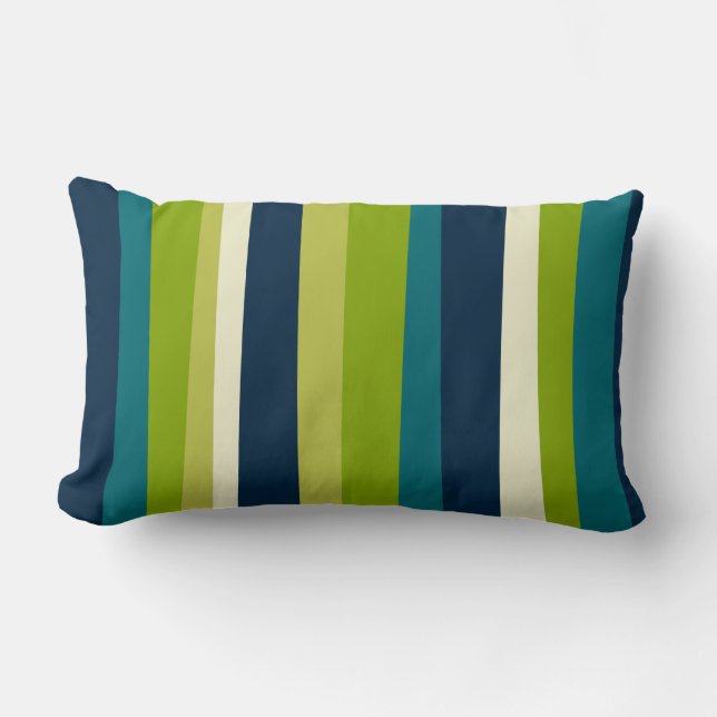 Irregular Stripes 03 (Vertical) Lumbar Pillow (Front)