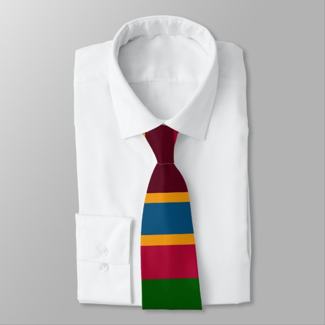 Irregular Stripes 07 Neck Tie (Tied)