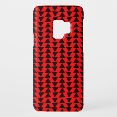 Irregular Triangles _ Black on Red Case_Mate Samsung Galaxy S9 Case