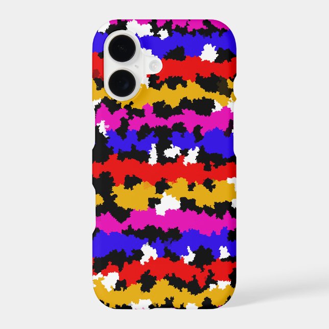 Irregular Urban Abstract Fractal Pattern Design Iphone Case (Back)
