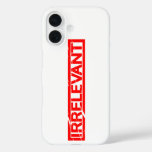 Irrelevant Stamp iPhone 16 Case