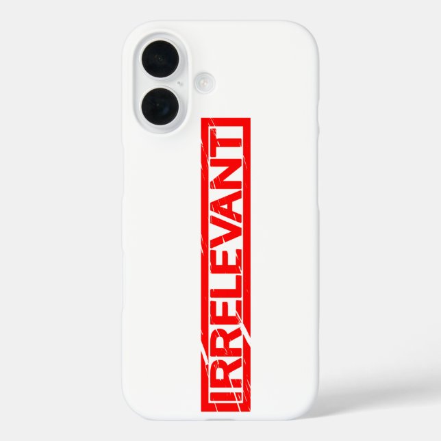 Irrelevant Stamp Case-Mate iPhone Case (Back)