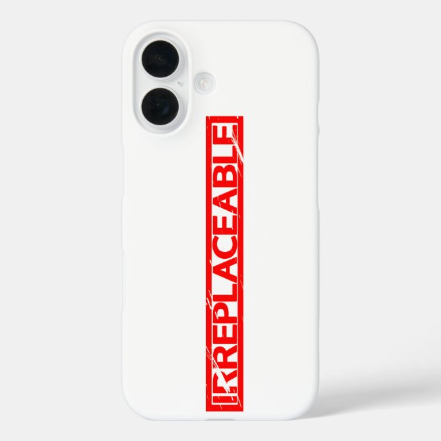 Irreplaceable Stamp Case-Mate iPhone Case (Back)