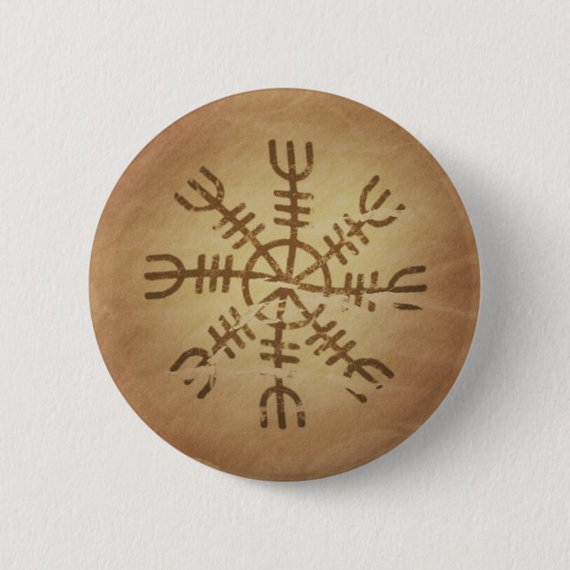 Irresistibility Old Icelandic Magic Charms Button (Front)