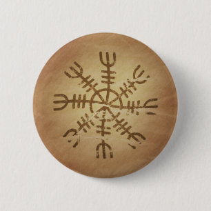 Irresistibility Old Icelandic Magic Charms Button
