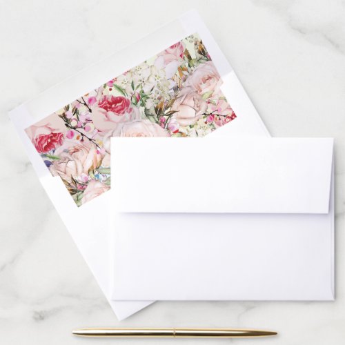 Irresistible Dusty Rose Wedding Envelope Liner