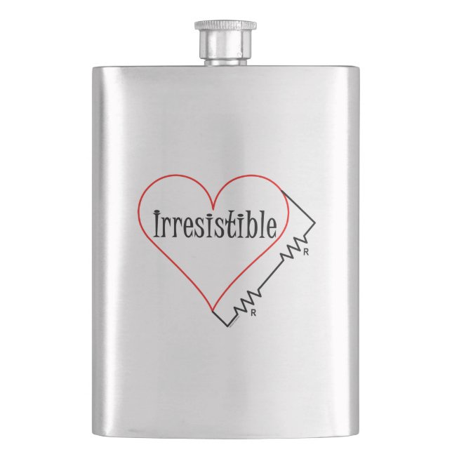 Irresistible Electrical Heart Flask (Front)
