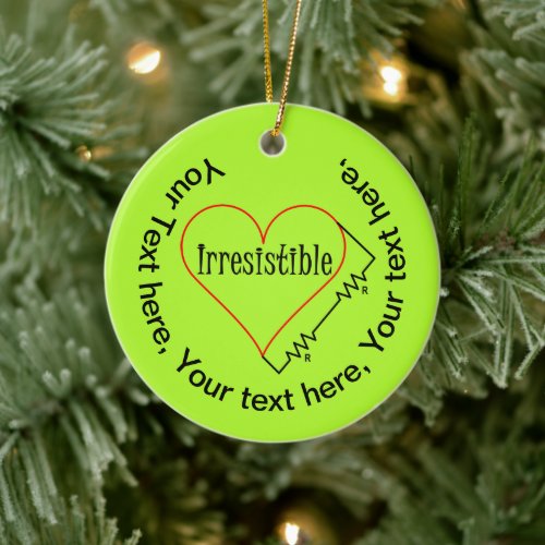 Irresistible Heart Ceramic Ornament