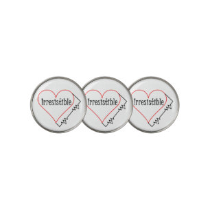 Irresistible Heart Golf Ball Marker