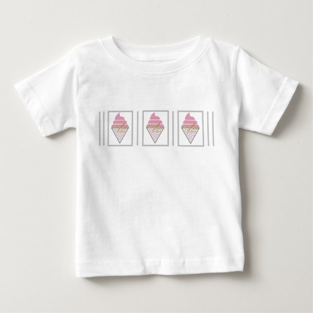 Irresistible Ice Cream Baby T-Shirt by Adiela Akoo (Front)