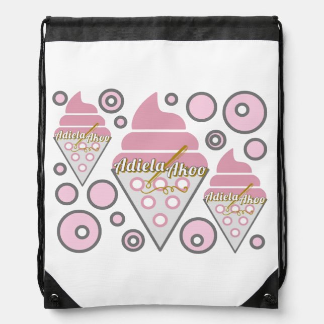 Irresistible Ice Cream Backpack by Adiela Akoo (Front)