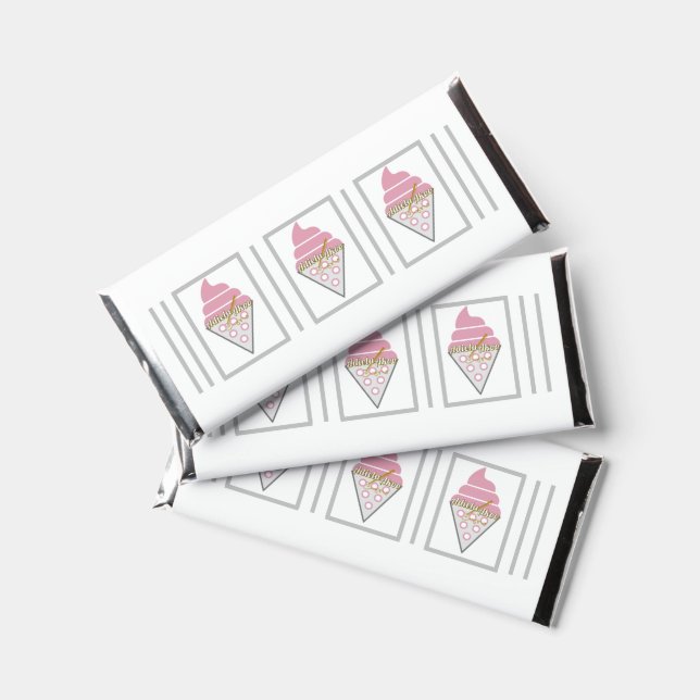 Irresistible Ice Cream Chocolate Wrapper - Hershey Bar Favors (Front)
