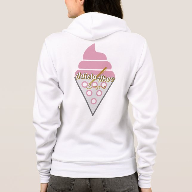 Irresistible Ice Cream Full Zip Hoodie (Back)