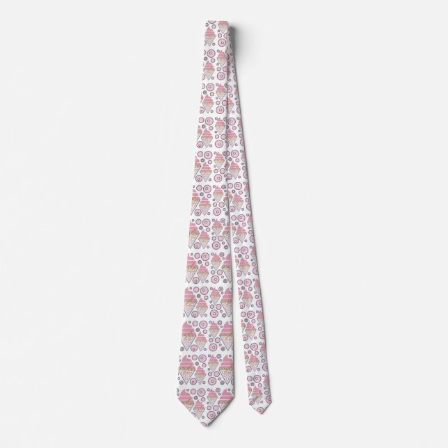 Irresistible Ice Cream Licorice Neck Tie  (Front)