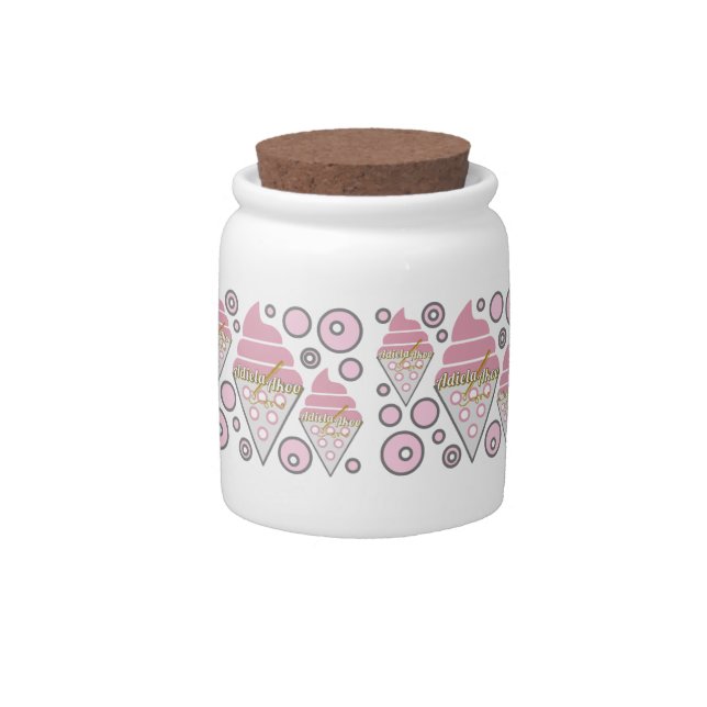 Irresistible Ice Cream Liquorice Candy Jar (Front)