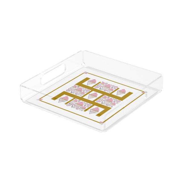Irresistible Ice Cream Liquorice n Caramel  Acrylic Tray (Angled)
