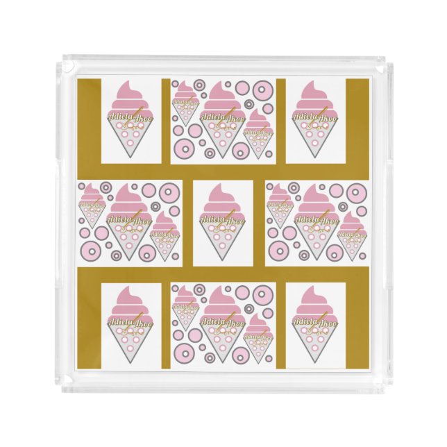 Irresistible Ice Cream Liquorice n Caramel  Acrylic Tray (Front)