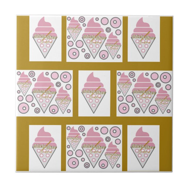 Irresistible Ice Cream Liquorice n Caramel  Ceramic Tile (Front)