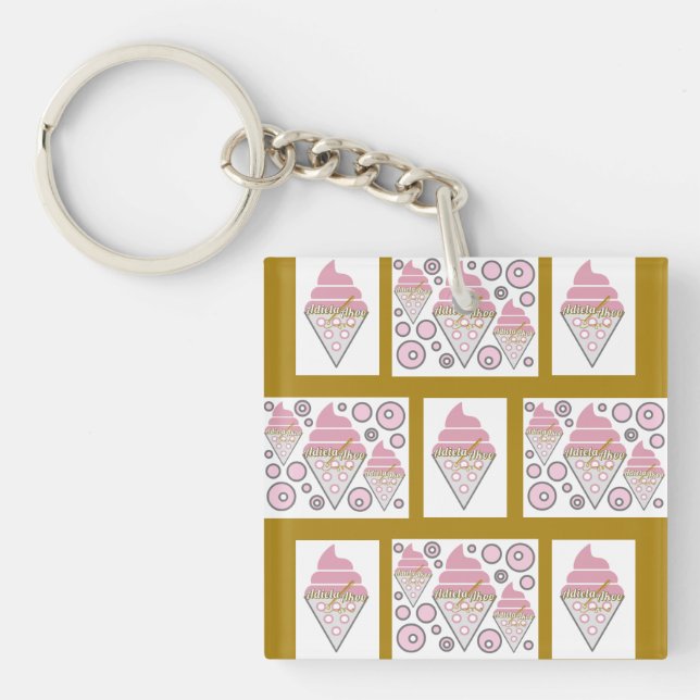 Irresistible Ice Cream Liquorice n Caramel  Keychain (Front)