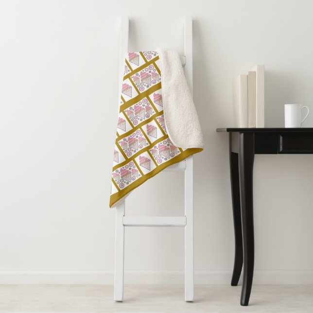Irresistible Ice Cream Liquorice n Caramel  Sherpa Blanket (In Situ)