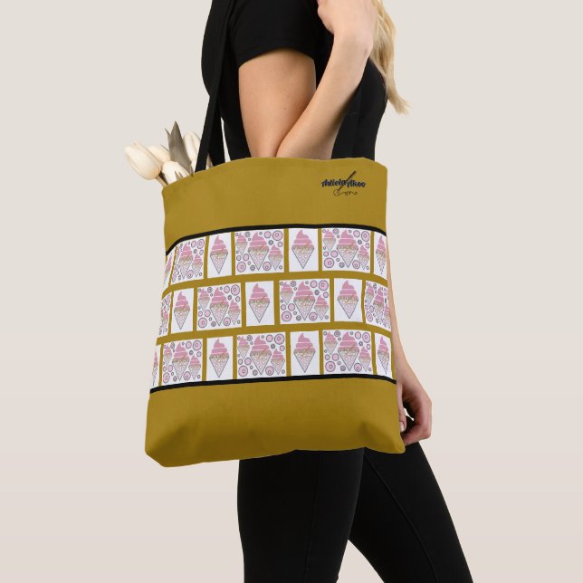 Irresistible Ice Cream Liquorice n Caramel Tote Bag (Close Up)