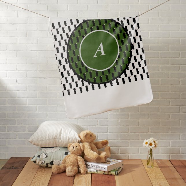 Irresistible Ice Cream Melted Macha Sprinkles  Baby Blanket (In Situ)
