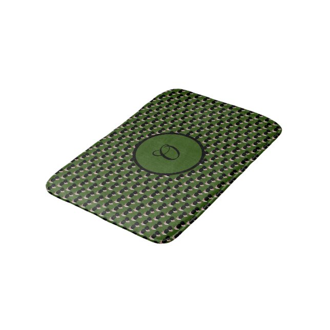 Irresistible Ice Cream Melted Macha Sprinkles  Bath Mat (Angled)