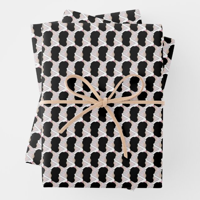 Irresistible Ice Cream Melted Sprinkles  Wrapping Paper Sheets (In situ)