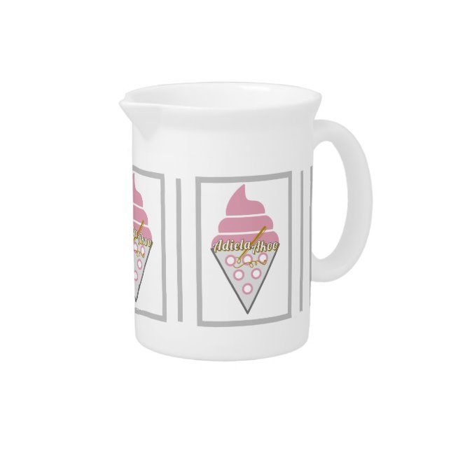 Irresistible Ice Cream Porcelain Pitcher (Right)